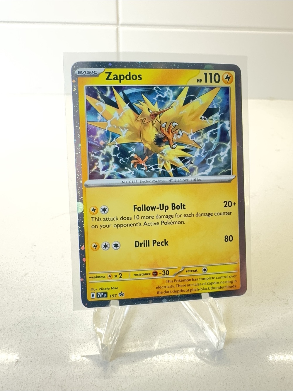Pokemon TCG Card -  Zapdos #157 [Cosmos Holo] Pokemon Promo